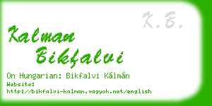 kalman bikfalvi business card