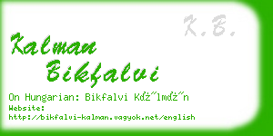 kalman bikfalvi business card